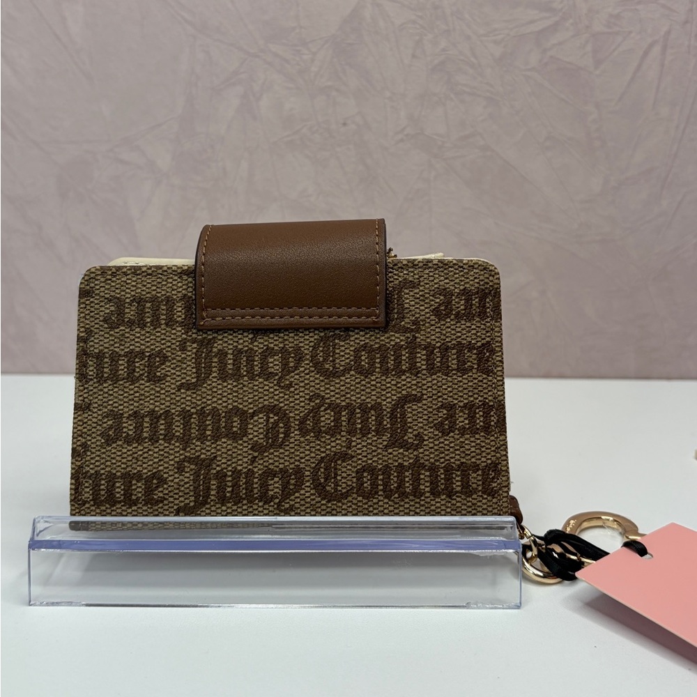 Juicy Couture All Things Juicy Tab Card Wallet Chestnut Chino - Picture 4 of 14